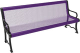 COATEDOUTDOORFURNITURE Coated Outdoor Furniture Heavy-Duty Outdoor Bench Thermoplastic Coated, Expanded Metal - Photo 1