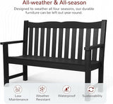 Stoog Weatherproof Outdoor Bench & Outdoor Chairs Set, Patio Furniture Set, Include 2 Garden Chairs and 1 Garden Bench - Photo 4