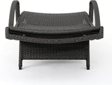 Christopher Knight Home Salem Outdoor Wicker Arm Chaise Lounges, 2-Pcs Set - Photo 5