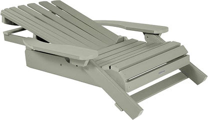 Highwood Hamilton Folding and Reclining King Size Adirondack Chair, Eucalyptus
