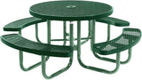 COATEDOUTDOORFURNITURE Heavy-Duty Portable Outdoor Picnic Table with Umbrella Hole - Photo 1