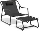 YITAHOME Patio Lounge Chair with Ottoman, Oversized Papasan Chair - Photo 7