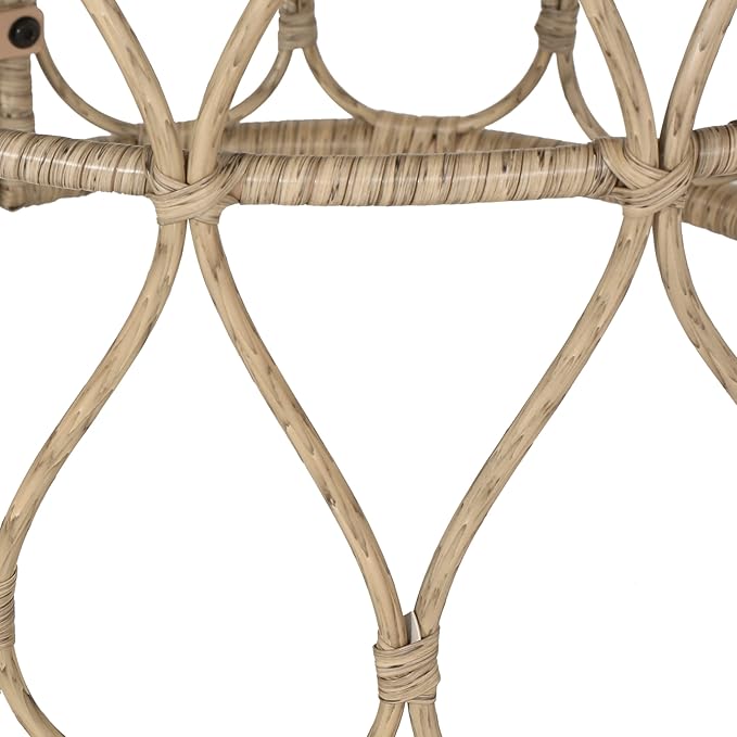 Bruce Outdoor Side Table - Wicker - Light Brown
