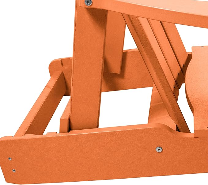 Cape Folding and Reclining Adirondack Chair, Standard, Citrus Orange