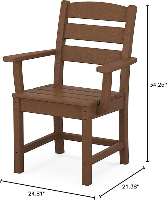 Polywood® Lakeside Dining Arm Chair in Teak