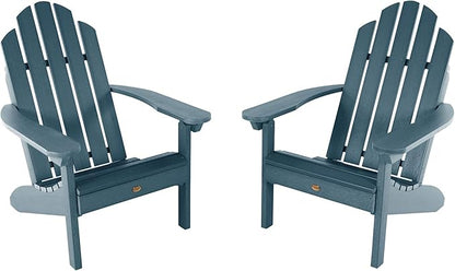 Highwood Classic Westport Adirondack Chairs, 2-Piece Set, Nantucket Blue