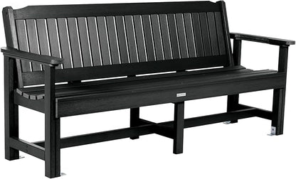 Sequoia Professional CM-BENSQ62-BKE Commercial Grade Exeter 6 Foot Garden Bench, Black