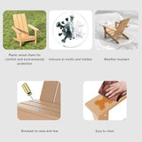 12 Pieces Adirondack Chair Set Outdoor Adirondack Chair Plastic HDPE All-Weather Adirondack Chairs Outdoor Fire Pit - Photo 7