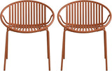 Christopher Knight Home Set of 2 Tita Modern Patio Outdoor Dining Chairs, Stacking Chair, Outside Dinner - Photo 10