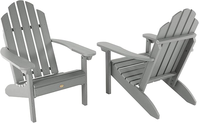 Highwood Classic Westport Adirondack Chairs, 2-Piece Set, Coastal Teak