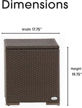 Serta Laguna Brown Resin Wicker Outdoor Patio Furniture Collection, Easy Assembly, Porch or Pool - Photo 3
