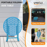 VINGLI Patio Folding Side Table - Photo 5