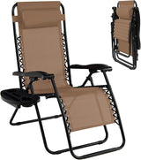 Folding Zero Gravity Reclining Textilene Lounge Chairs - Photo 1