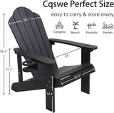 Adirondack Chair，All-Weather Can Used Patio Chair with Cup Holder，Sturdy Outdoor Lawn Chair，Easy Clean Surface and - Photo 3