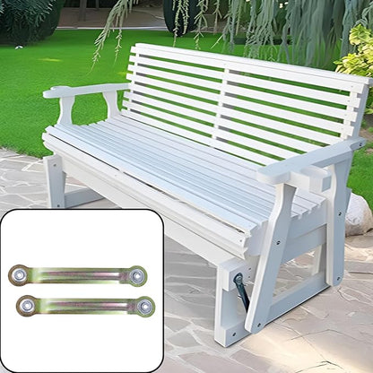 LC LICTOP Glider Bearing Arm Bracket Replacement 4Pcs, 8.66 Inch Length & 7.5 Inch Hole Center, Hardware Rocker Parts for Patio Glider, Garden Bench, and Chair Repair