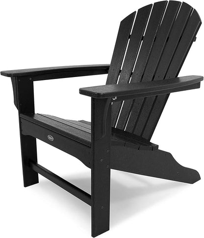 Trex Outdoor Furniture Yacht Club Shellback Adirondack Chair in Charcoal Black