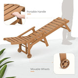 LUE BONA Chaise Lounge Chair with Table, 2-Piece, HDPS Chaise Lounger, 5 Positions Adjustable Lounge Chairs - Photo 5