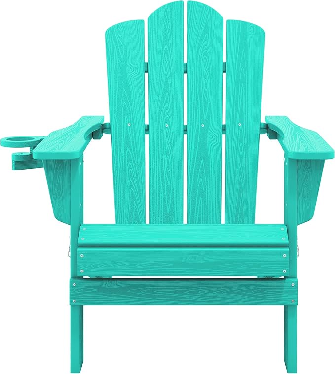 KINGYES Folding HDPE Adirondack Chairs