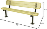 COATEDOUTDOORFURNITURE Coated Outdoor Furniture Heavy-Duty Outdoor Bench Thermoplastic Coated, Expanded Metal - Photo 2