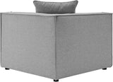 Modway EEI-4385-GRY Saybrook Patio Upholstered 6-Piece Sectional Sofa in Gray - Photo 6