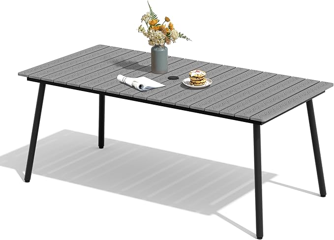 70" Patio Outdoor Dining Table for 6 - Photo 1