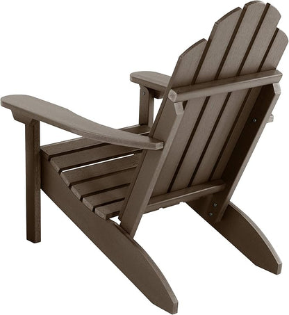 Highwood Classic Westport Adirondack Chairs, 2-Piece Set, Weathered Acorn