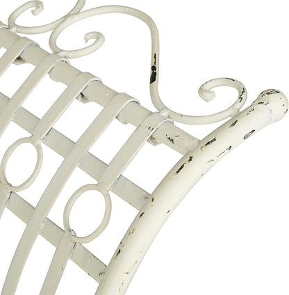 Safavieh Outdoor Collection Hadley Antique White Bench