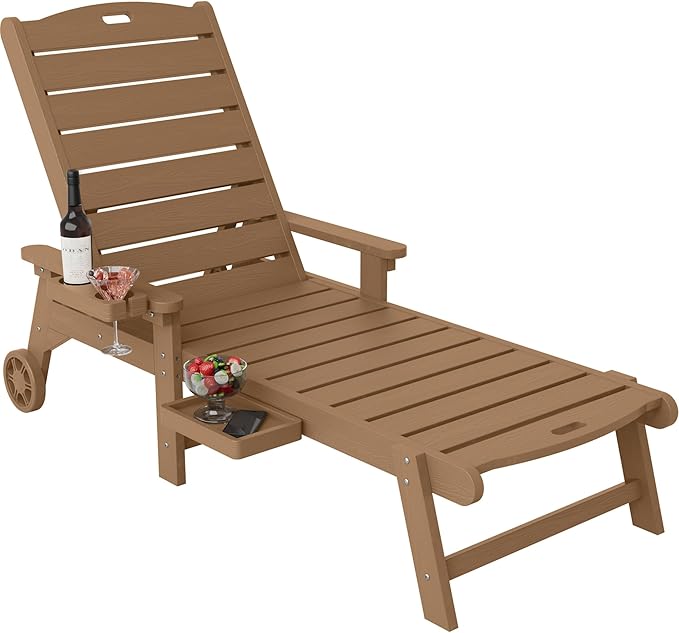 YEFU Chaise Lounge Chair Outdoor, Pool Lounge Chair with Adjustable Backrest - Photo 1