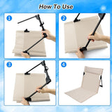 Foldable Seat for Poolside Chairs, Portable Outdoor Poolside Chairs for Edge of Pool, Beach Chair - Photo 5