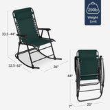 Best Choice Products Outdoor Folding Rocking Chair, Zero Gravity Lounge Chair - Photo 3