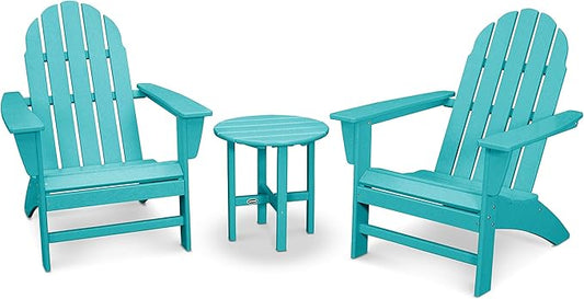 Polywood Vineyard 3-Piece Adirondack Set (Aruba)