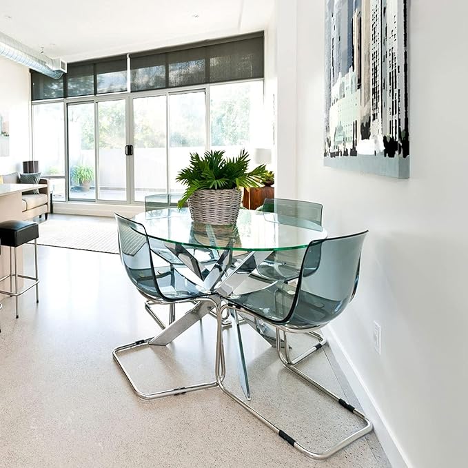 Dulles Glass 26 inch Round Glass Table Top - Tempered - 1/4" Thick Glass Surface, Safe Flat Polished - Photo 2