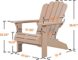 NUU GARDEN Folding Adirondack Chair, Plastic Fire Pit Chairs, Patio Chair Weather Resistant, Outdoor Chairs - Photo 2