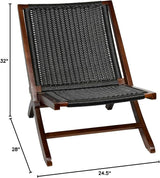 TeakCraft Teak Rattan Lounge Chair – Foldable - Photo 3