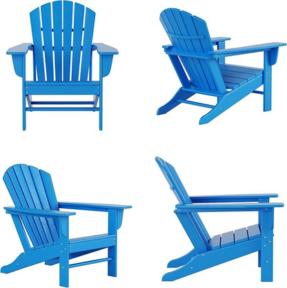 WestinTrends Dylan Outdoor Adirondack Chair (Set of 4), Pacific Blue