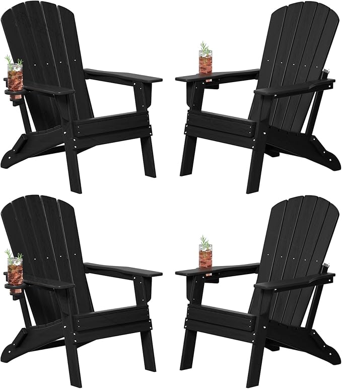 Plawdlik Folding Adirondack Chair Set of 4 - Photo 1