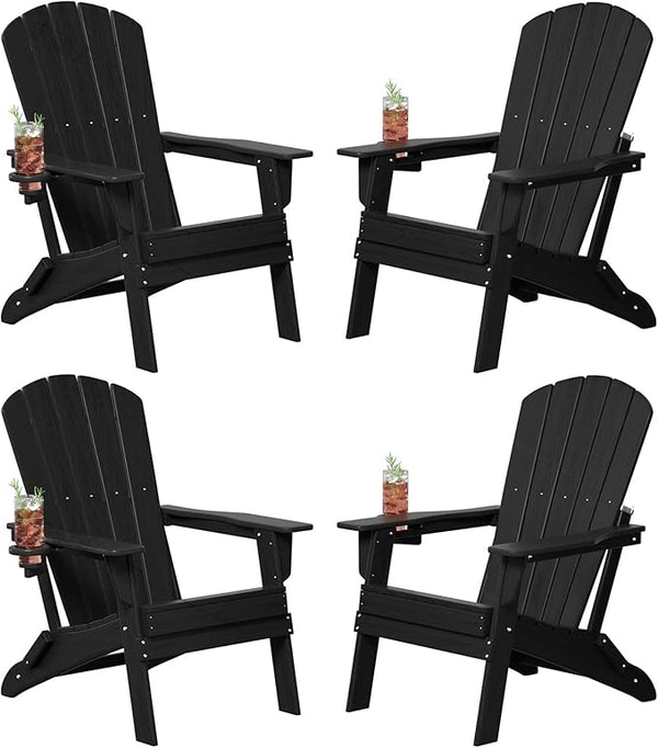 Plawdlik Folding Adirondack Chair Set of 4 - Photo 1