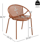 Christopher Knight Home Set of 2 Tita Modern Patio Outdoor Dining Chairs, Stacking Chair, Outside Dinner - Photo 2