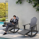 Adirondack Rocking Chair Set of 2, Weather-Resistant and Durable - Photo 2