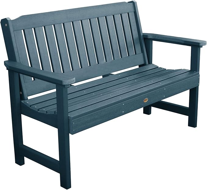 highwood Lehigh Garden Bench, 5 Feet, Nantucket Blue