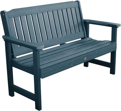 highwood Lehigh Garden Bench, 5 Feet, Nantucket Blue