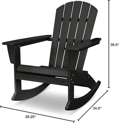 POLYWOOD® Nautical Rocker, Black