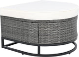 Quarte 7 Pieces Outdoor Patio Furniture Sofa Set with Coffee Table and Pillows - Photo 7