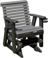 Amish Craftsmanship Made in USA 2FT Heavy Duty Poly Lumber Wood Porch Patio Glider HDPE with No wood fibers Lancaster - Photo 1