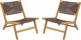 Christopher Knight Home Oner Lounge Chair Outdoor Set of 2, Sturdy Acacia Wood Armless Chair - Photo 5