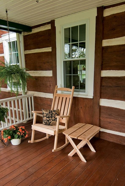 A & L Furniture Classic Porch Rocker Chair, Unfinished