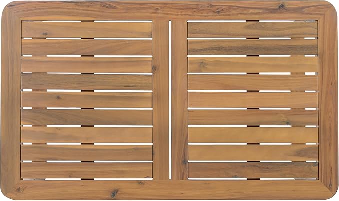Merax Outdoor Acacia Wood Coffee Table - Photo 6