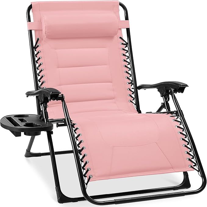 Best Choice Products Oversized Padded Zero Gravity Chair, Folding Outdoor Patio Recliner - Photo 1