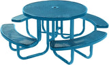 COATEDOUTDOORFURNITURE Heavy-Duty Portable Outdoor Picnic Table with Umbrella Hole - Photo 1