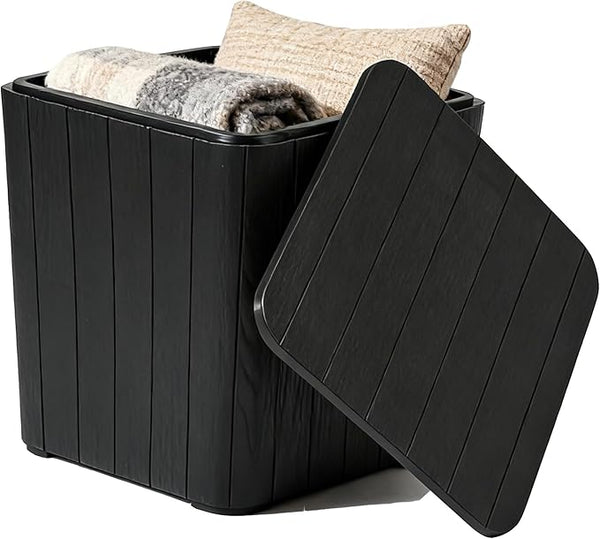YITAHOME Resin Outdoor Deck Box, 11.5 Gallon Outdoor Storage Box with Removable Lid - Photo 1